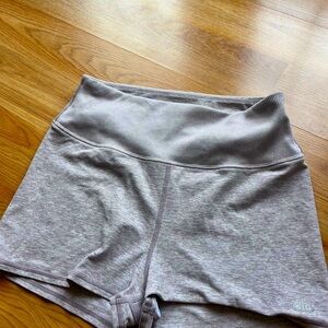 Alo Yoga Lavender/grey High-Waist Shorts